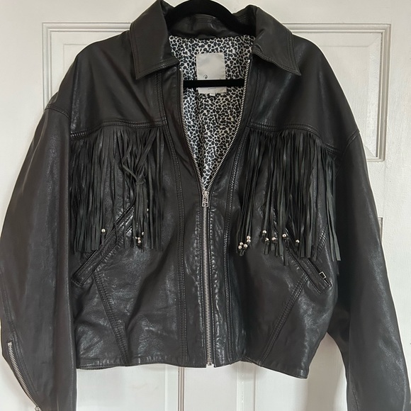 Fringe Leather Jacket (real leather) - Picture 3 of 5